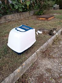 Porta lettiera chiuso per gatto