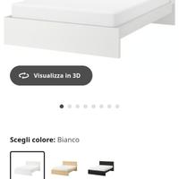 LETTO IKEA MATRIMONIALE CON MATERASSO 