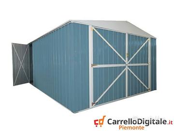 Box auto in Acciaio lamiera 360x514cm 18mq blu