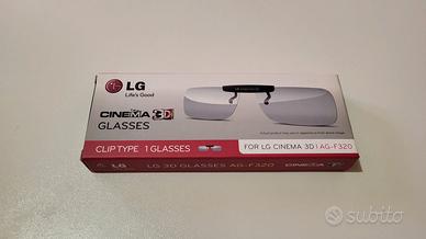 LG Cinema 3D AG-F320 – Occhiali 3D clip-on NUOVI