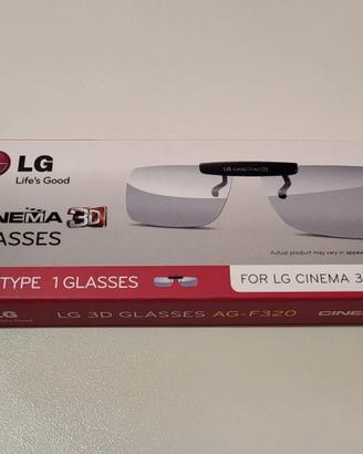 LG Cinema 3D AG-F320 – Occhiali 3D clip-on NUOVI