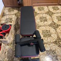 Panca inclinabile con pesi