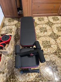 Panca inclinabile con pesi