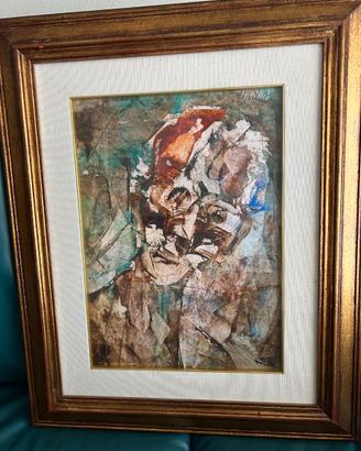 Quadro Dipinto ad Olio Astratto/Espressionista