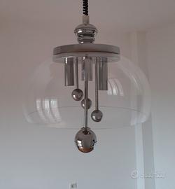 leggero Lampadario anni 70 vintage modernariato