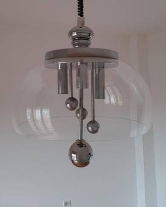 leggero Lampadario anni 70 vintage modernariato