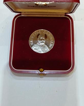 medaglia argento 925  Giuseppe  Garibaldi 