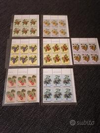 Lotto francobolli San Marino 1973 serie  Frutta 