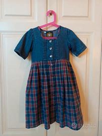 Dirndl originale Hammerschmid - denim e fantasia