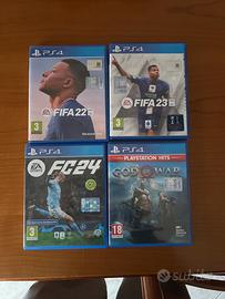 Giochi ps4 (FIFA22/FIFA23/FIFA24/GOD OF WAR