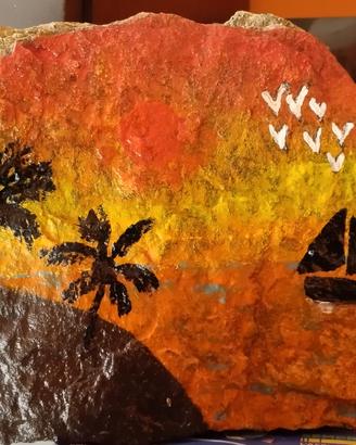 paesaggio di mare .dipinto.