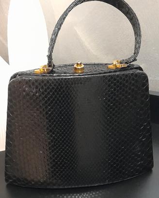 Borsa Vintage Retrò anni 60 Vera Pelle Rettile 