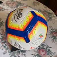 Pallone Nike Merlin Serie A  Autografato Lazio