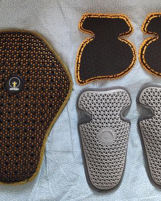 Protezioni moto bici per schiena fianchi ginocchia