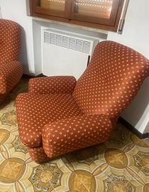 Coppia poltrone  basse vintage originali