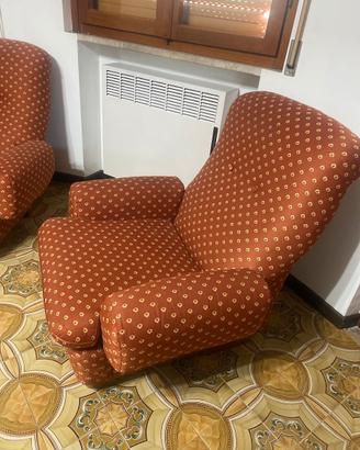 Coppia poltrone  basse vintage originali