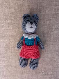 Pupazzetto Orsetto Amigurumi Fatto a Mano, Altezza