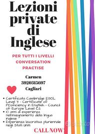 Lezioni di Inglese - Insegnante certificata C2