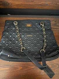 Borsa GUESS Vintage Nera Trapuntata a Spalla