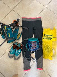 attrezzatura per climber junior
