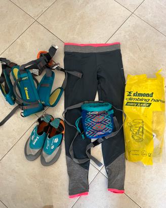 attrezzatura per climber junior