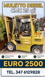 Carrello elevatore diesel muletto 2500 kg