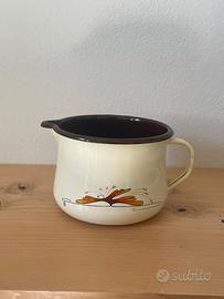 Tazza in Metallo smaltato Vintage