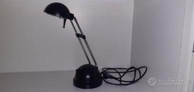 Lampada nera da lavoro ufficio telescopica - 12V