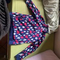 Pigiama in pile colorato