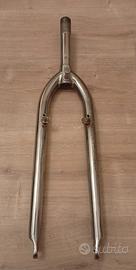 forcella MTB vintage cromata , 1-18" ,steli diritt