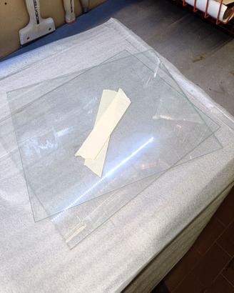 Mensole in vetro trasparente