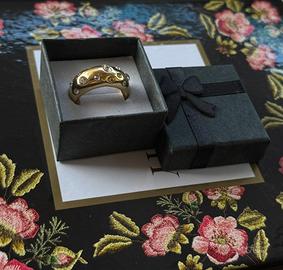 Anello regolabile placcato in oro 18K