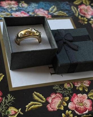 Anello regolabile placcato in oro 18K