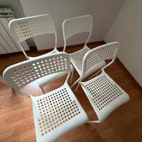 4 sedie Ikea Adde colore bianco