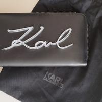 Portafoglio in pelle Karl Lagerfeld mai usato