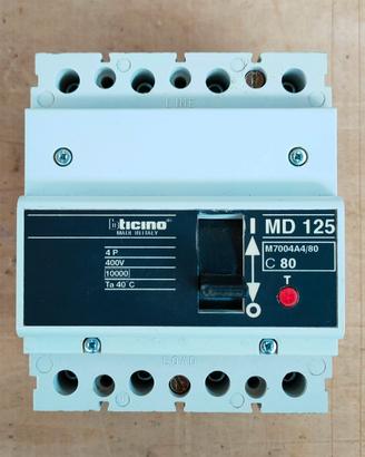 Interruttore magnetotermico BTicino MD 125