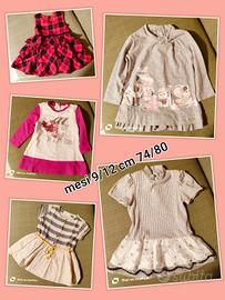  Nr 37 abbigliamento neonata 9/12 mesi cm 74/80.