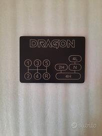 Targa illustrativa marce/ridotte suzuki samurai 