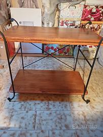 portatelevisore con tavolnetti da fumo