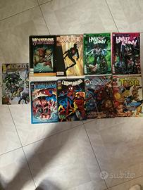 Lotto 9 fumetti Marvel DC Uomo Ragno Thor Harley