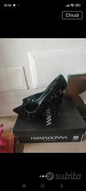 scarpe décolleté con paillettes 
