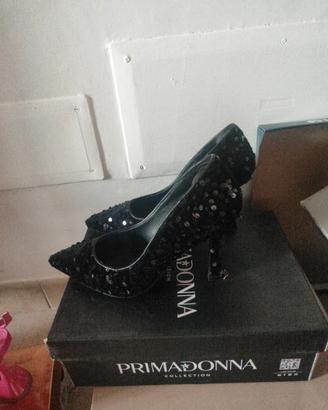 scarpe décolleté con paillettes 