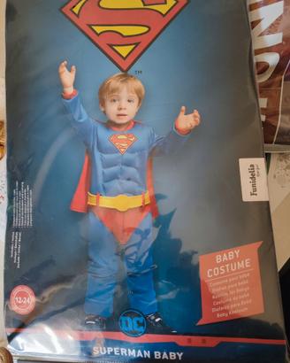 Vestito Halloween carnevale Superman 18 24 mesi