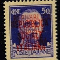 francobolli Repubblica sociale italiana varietà 
