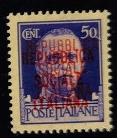 francobolli Repubblica sociale italiana varietà 