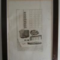 Piranesi incisione originale con cornice in legno