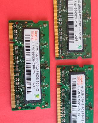 RAM DDR2 sodimm Hynix 512mb 5300S 555-12