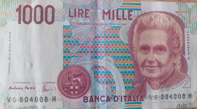 1000 Lire con Maria Montessori 
