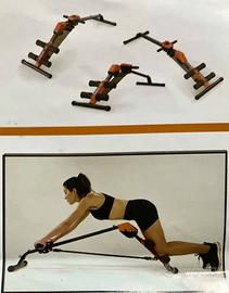 Attrezzo panca pieghevole per esercizi multifunzio