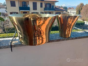 Coppia di Glacette Champagne Armand de Brignac Gol